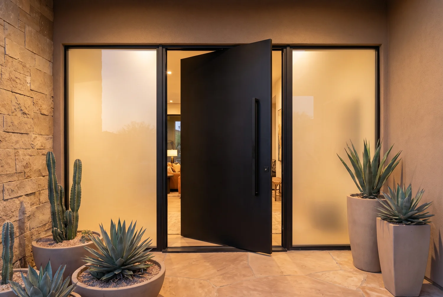 Pivot Front Doors